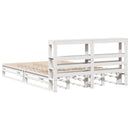 vidaXL fehér tömör fenyőfa ágy matrac nélkül 120 x 200 cm