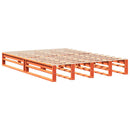 vidaXL viaszbarna tömör fenyőfa ágy matrac nélkül 120 x 200 cm