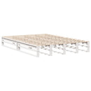vidaXL fehér tömör fenyőfa ágy matrac nélkül 150 x 200 cm