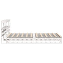 vidaXL fehér tömör fenyőfa ágy matrac nélkül 150 x 200 cm