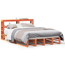 vidaXL viaszbarna tömör fenyőfa ágy matrac nélkül 150 x 200 cm