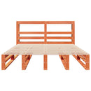 vidaXL viaszbarna tömör fenyőfa ágy matrac nélkül 150 x 200 cm