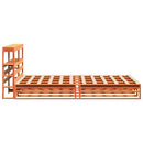 vidaXL viaszbarna tömör fenyőfa ágy matrac nélkül 150 x 200 cm