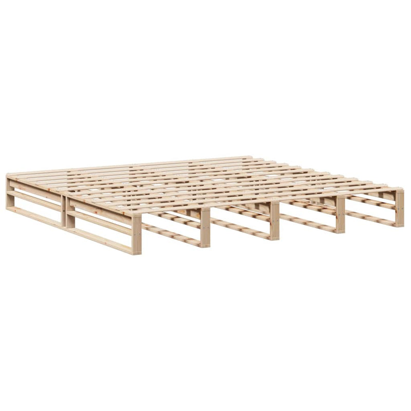 vidaXL tömör fenyőfa ágy matrac nélkül 180 x 200 cm
