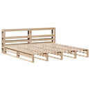 vidaXL tömör fenyőfa ágy matrac nélkül 200 x 200 cm