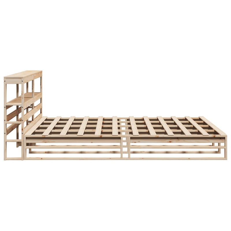 vidaXL tömör fenyőfa ágy matrac nélkül 200 x 200 cm