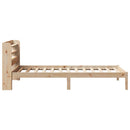 vidaXL tömör fenyőfa ágy matrac nélkül 75 x 190 cm