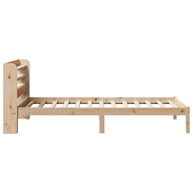 vidaXL tömör fenyőfa ágy matrac nélkül 75 x 190 cm