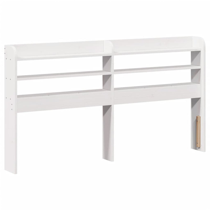 vidaXL fehér tömör fenyőfa ágy matrac nélkül 135 x 190 cm
