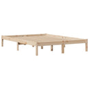 vidaXL tömör fenyőfa ágykeret ágy matrac nélkül 120 x 200 cm