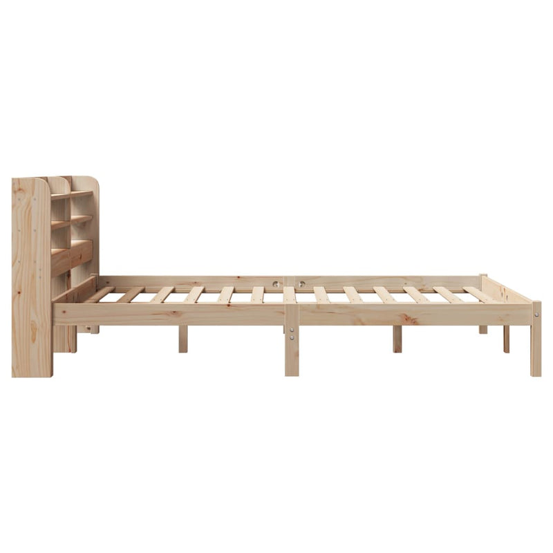 vidaXL tömör fenyőfa ágy matrac nélkül 150x200 cm