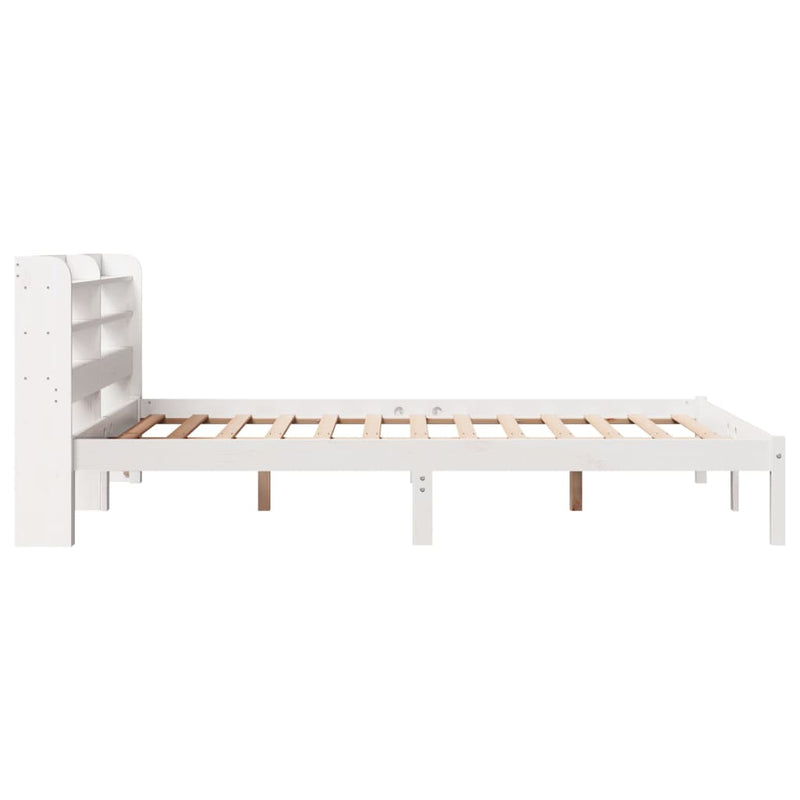 vidaXL fehér tömör fenyőfa ágy matrac nélkül 150 x 200 cm
