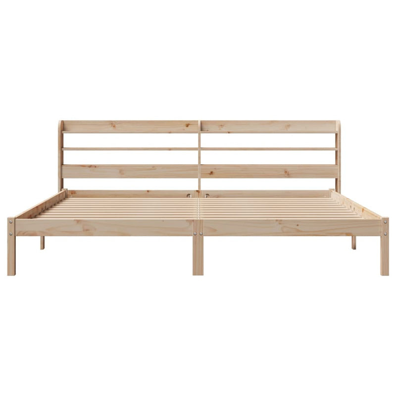 vidaXL tömör fenyőfa ágy matrac nélkül 180 x 200 cm