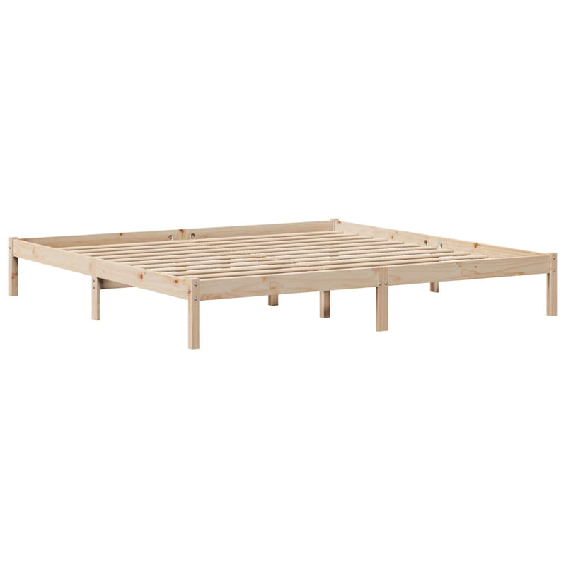 vidaXL tömör fenyőfa ágy matrac nélkül 180 x 200 cm