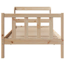 vidaXL tömör fenyőfa ágy matrac nélkül 75 x 190 cm