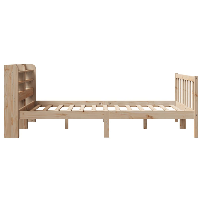 vidaXL tömör fenyőfa ágy matrac nélkül 135 x 190 cm