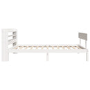 vidaXL fehér tömör fenyőfa ágy matrac nélkül 75 x 190 cm