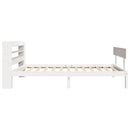 vidaXL fehér tömör fenyőfa ágykeret matrac nélkül 90 x 190 cm