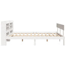 vidaXL fehér tömör fenyőfa ágy matrac nélkül 135 x 190 cm