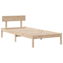 vidaXL tömör fenyőfa ágy matrac nélkül 90 x 200 cm
