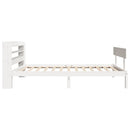 vidaXL fehér tömör fenyőfa ágy matrac nélkül 100 x 200 cm