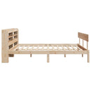 vidaXL tömör fenyőfa ágykeret ágy matrac nélkül 120 x 200 cm