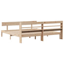 vidaXL tömör fenyőfa ágy matrac nélkül 200 x 200 cm