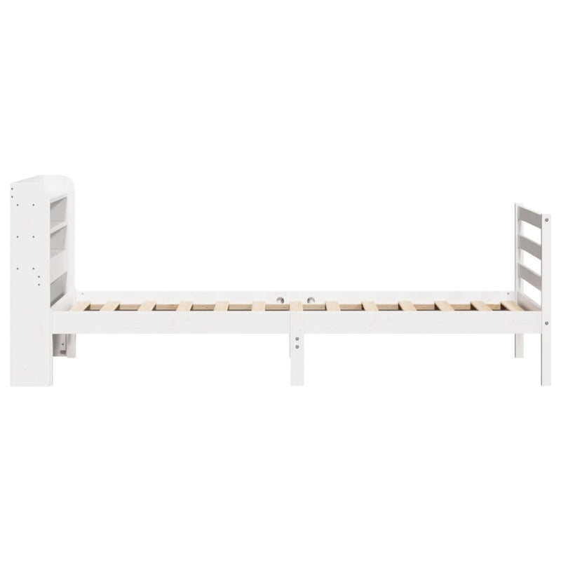 vidaXL fehér ágykeret fejtámlával matrac nélkül 90x190 cm