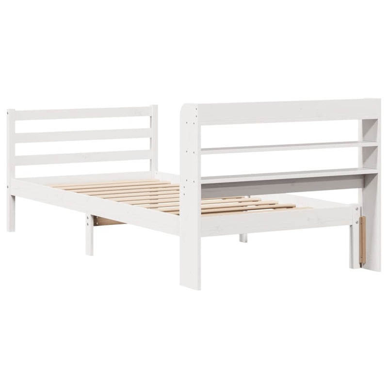 vidaXL fehér ágykeret fejtámlával matrac nélkül 90x190 cm
