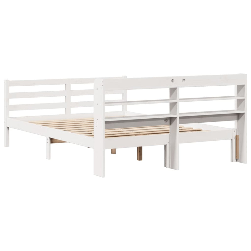 vidaXL fehér ágykeret fejtámlával matrac nélkül 120x200 cm