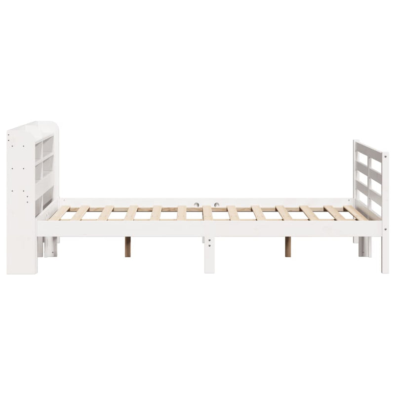 vidaXL fehér ágykeret fejtámlával matrac nélkül 160x200 cm