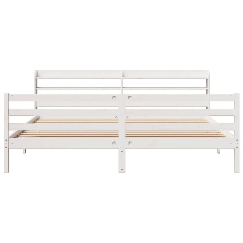 vidaXL fehér ágykeret fejtámlával matrac nélkül 180x200 cm