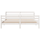 vidaXL fehér ágykeret fejtámlával matrac nélkül 200x200 cm