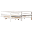 vidaXL fehér ágykeret fejtámlával matrac nélkül 200x200 cm