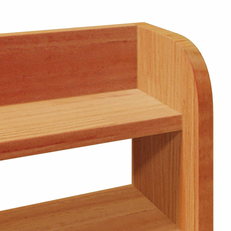 vidaXL viaszbarna tömör fenyőfa ágy matrac nélkül 150 x 200 cm