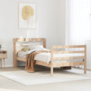 vidaXL tömör fenyőfa ágykeret fejtámlával 100 x 200 cm
