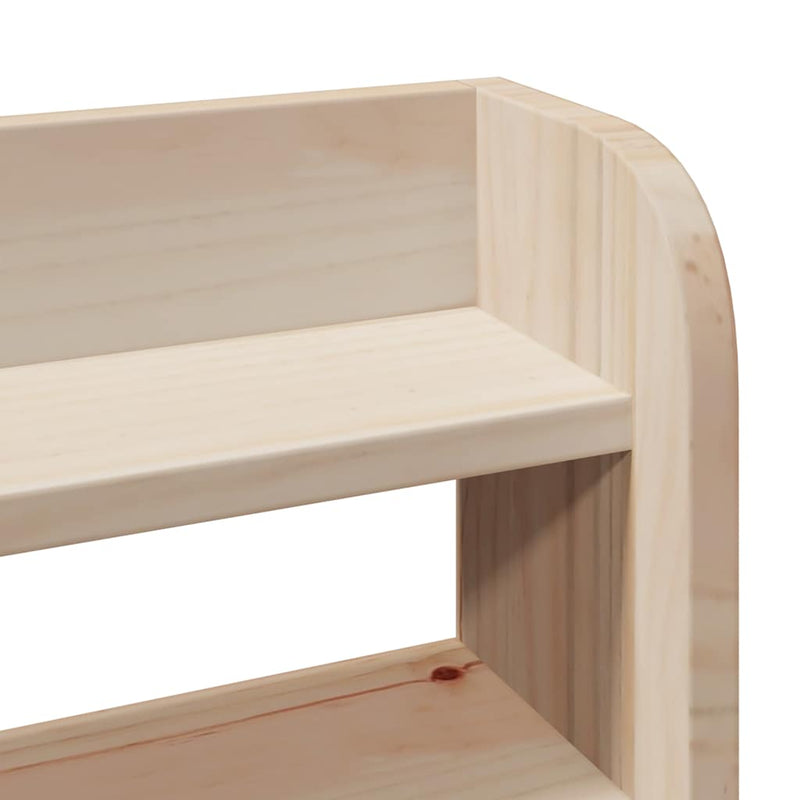 vidaXL tömör fenyőfa ágykeret fejtámlával 200 x 200 cm