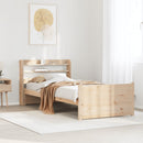 vidaXL tömör fenyőfa ágykeret fejtámlával 90 x 190 cm