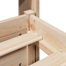 vidaXL tömör fenyőfa ágykeret fejtámlával 140 x 190 cm