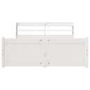 vidaXL fehér ágykeret fejtámlával matrac nélkül 140x190 cm