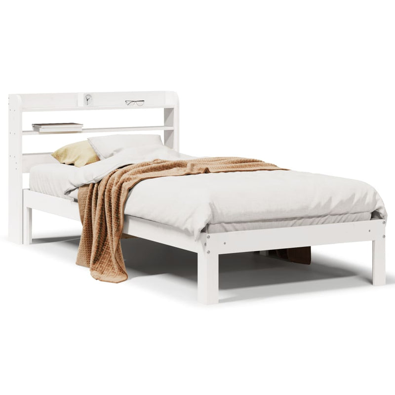 vidaXL fehér ágykeret fejtámlával matrac nélkül 90x190 cm