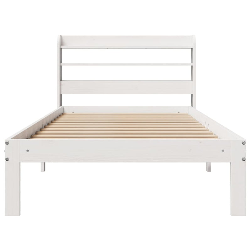 vidaXL fehér ágykeret fejtámlával matrac nélkül 90x190 cm
