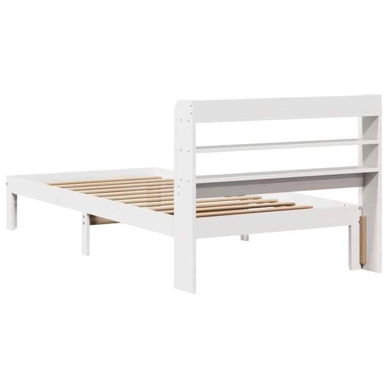 vidaXL fehér ágykeret fejtámlával matrac nélkül 90x190 cm