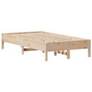vidaXL tömör fenyőfa ágykeret ágy matrac nélkül 120 x 200 cm