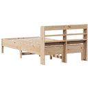 vidaXL tömör fenyőfa ágy matrac nélkül 75 x 190 cm