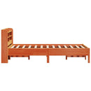 vidaXL viaszbarna tömör fenyőfa ágy matrac nélkül 75 x 190 cm