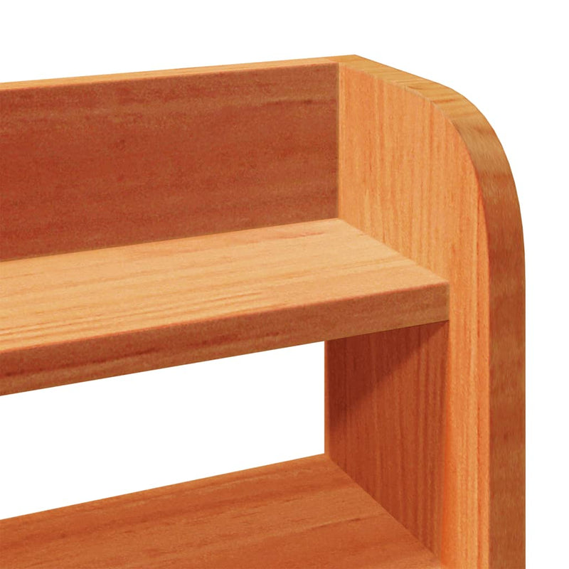 vidaXL viaszbarna tömör fenyőfa ágy matrac nélkül 180 x 200 cm