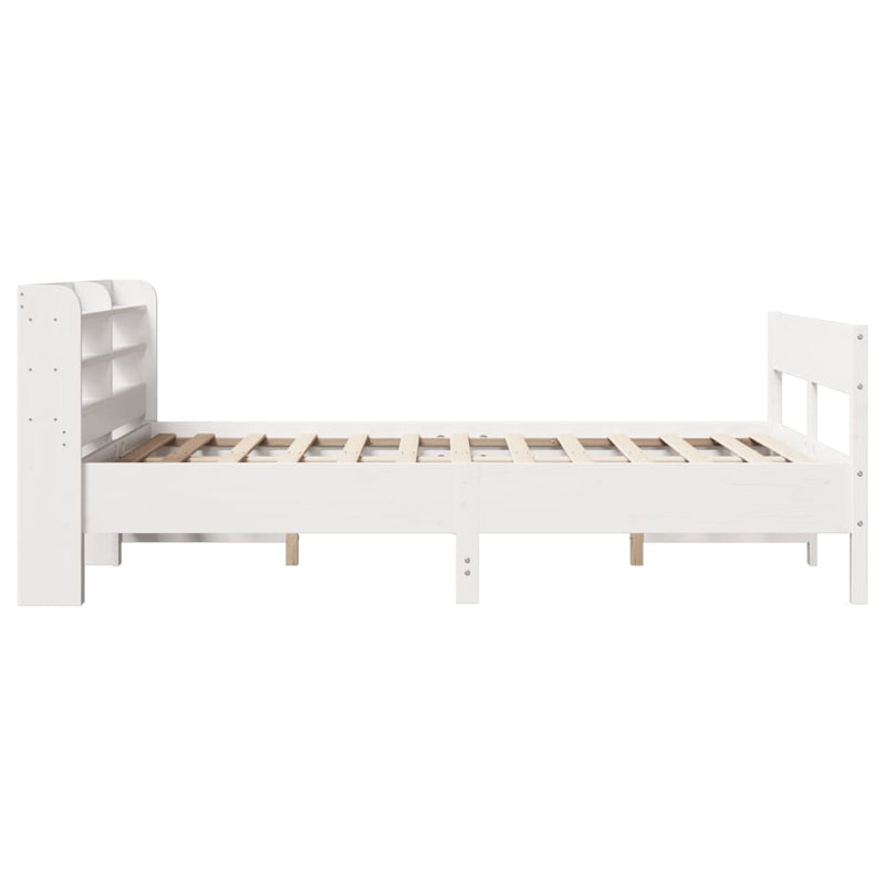 vidaXL fehér tömör fenyőfa ágy matrac nélkül 150 x 200 cm