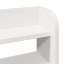 vidaXL fehér tömör fenyőfa ágy matrac nélkül 120 x 190 cm