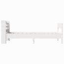 vidaXL fehér tömör fenyőfa ágy matrac nélkül 75 x 190 cm